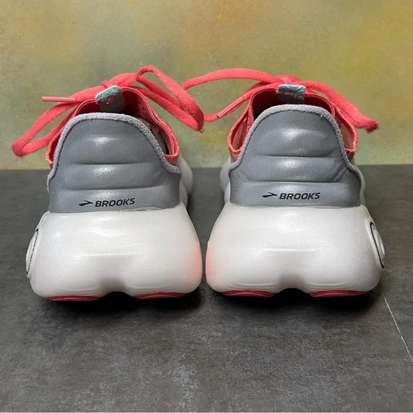 Brooks Aurora-BL Women's Running Shoes Grey/Coral/Black Size 7B - Picture 8 of 16